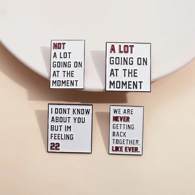 Pop Singer Inspired Enamel Pins — Cute Swiftie Aesthetic Lapel Pins