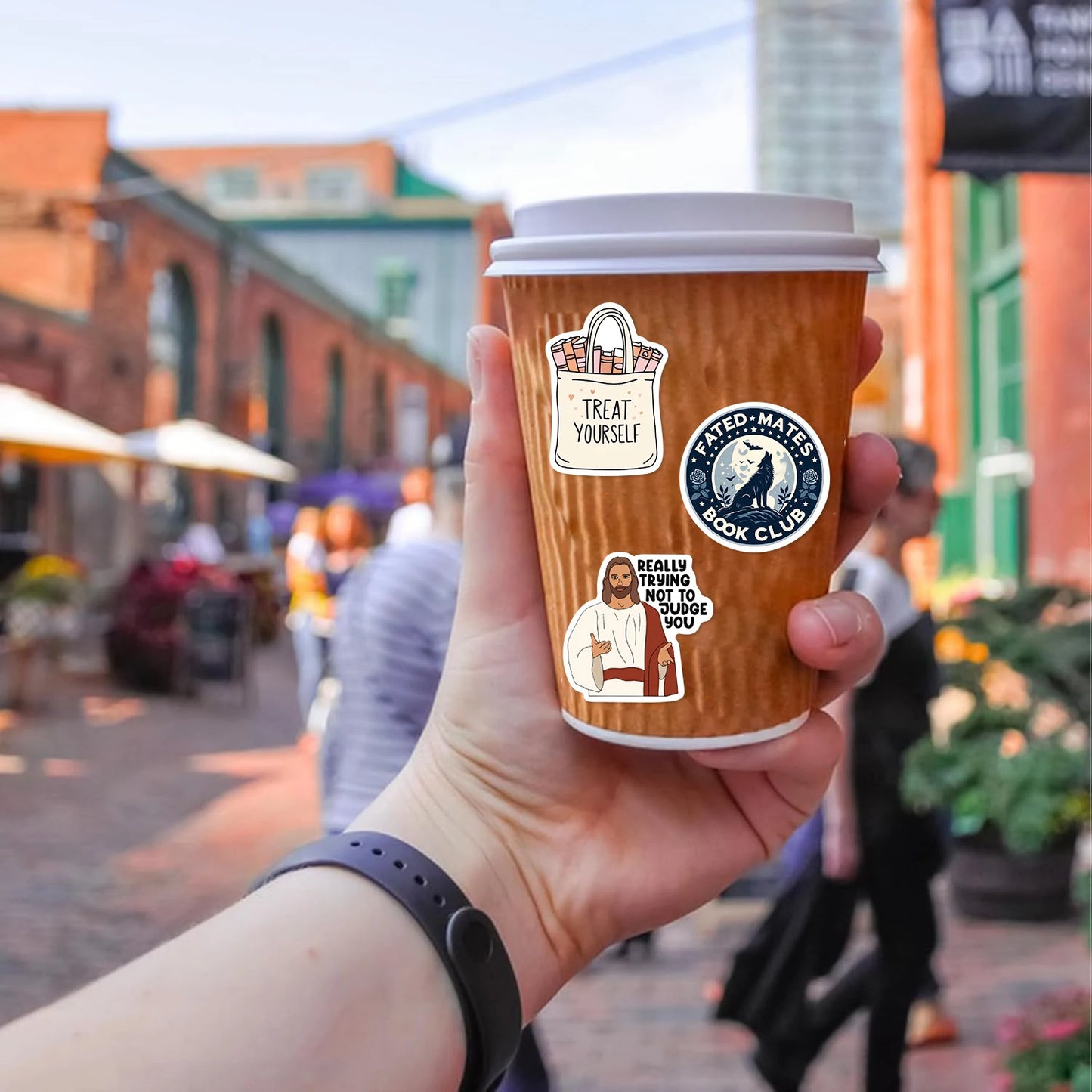 50pcs Smut Reading Books Graffiti Decorative Stickers Laptop Water Bottle Luggage Helmet Motorcycle Stickers