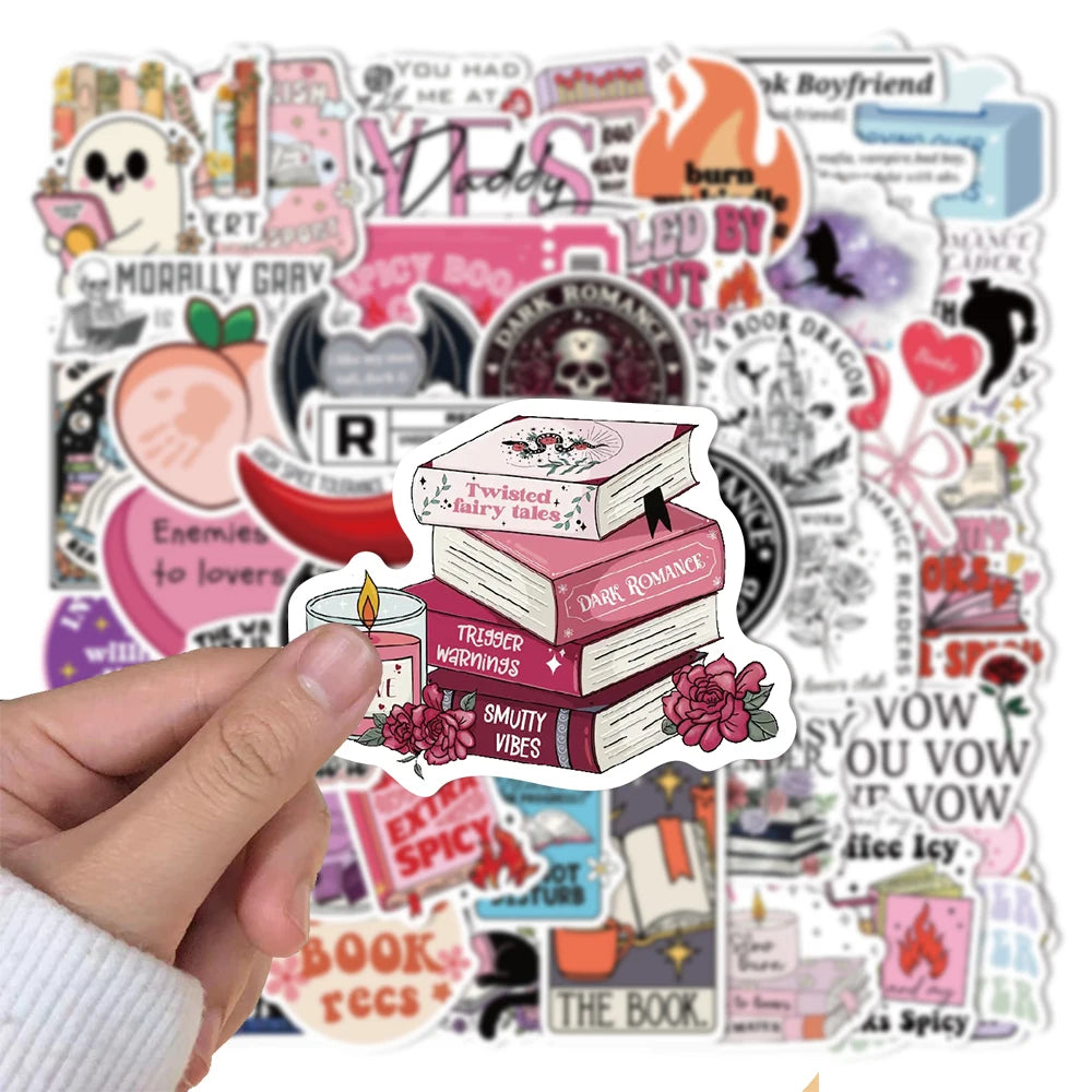 50/150PCS Romantic Reading Style Graffiti Star Covering Cartoon Stickers DIY Notebook Waterproof Stickers