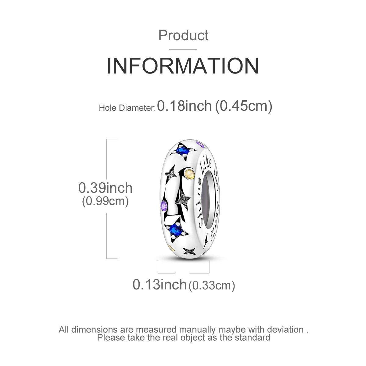 Charms Fit Original Beads 925 Sterling Silver Clip Charms Zircon Silicone Spacer Beads fit Bracelet Women DIY Gift