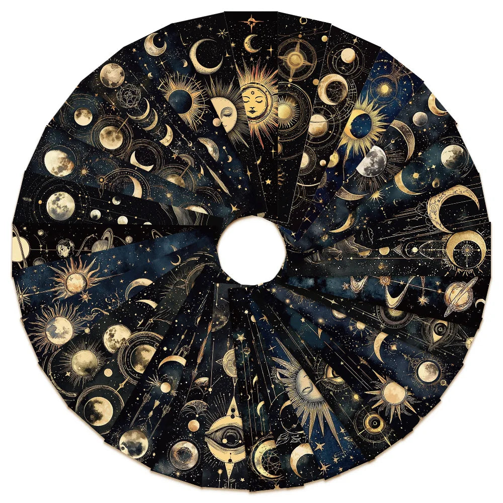 30Pcs Creative Mysterious Sun and Moon Bookmarks Advanced Student Supplies Book Pages Book Notes Reading Label Cards