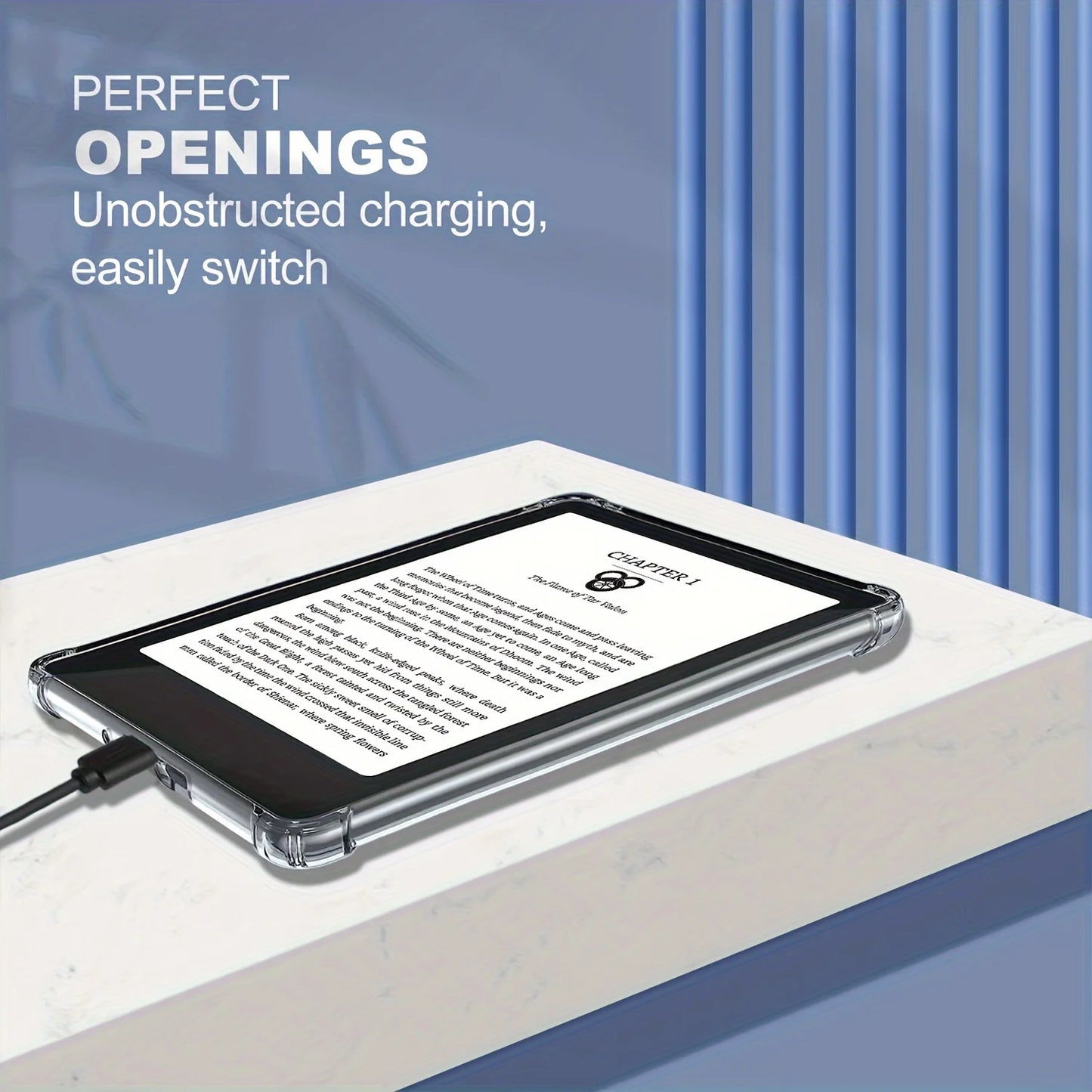 Clear Case for Kindle Paperwhite 6 5 4 3 2 1, for Kindle 11th/10th Generation, TPU Back Cover, Ultra Slim TPU Soft Cover